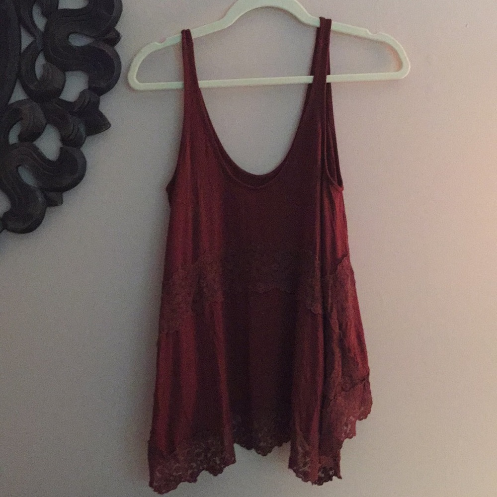 American Eagle Maroon Tank